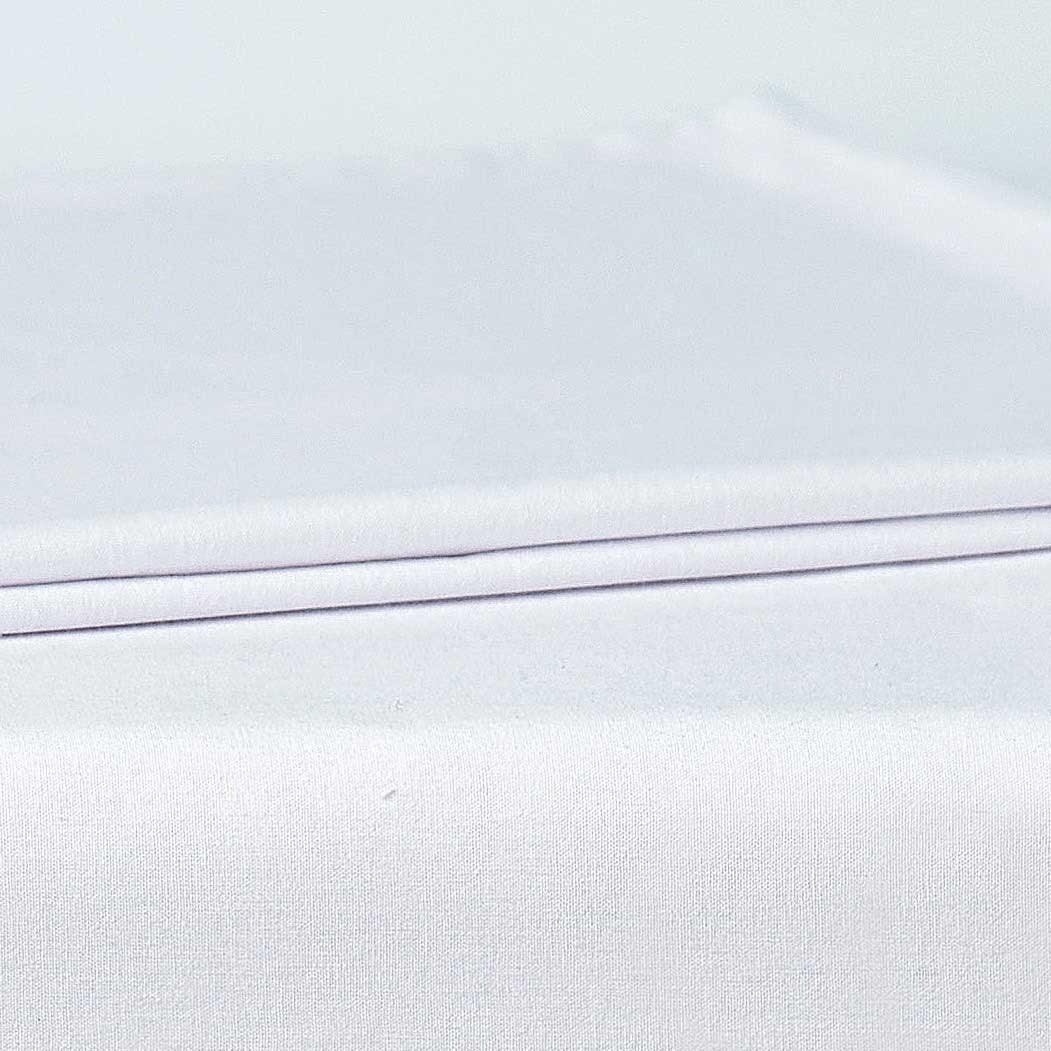 Bettgarnitur Set weiss Satin