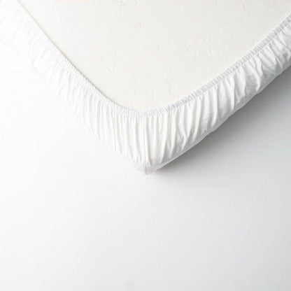 Bettgarnitur Set weiss Satin